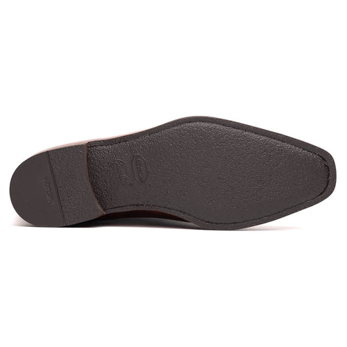 Zelli Meo Hand Burnished Calfskin Penny Loafers in Cognac