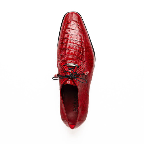 Genuine Caiman & Lizard Red Shoe