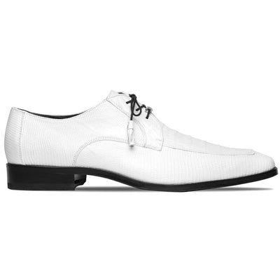 Genuine Caiman & Lizard White Shoe