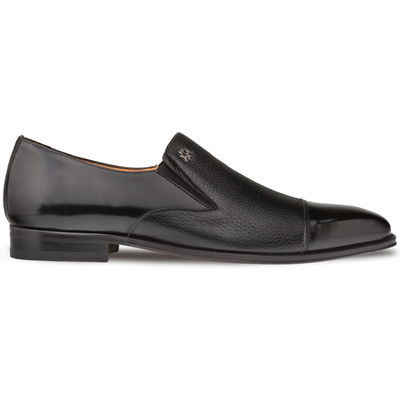 Mezlan Milani Deerskin Cap Toe Loafers Black (18984)