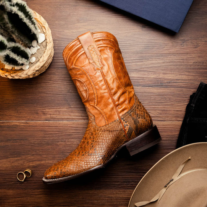 Marco Di Milano Missouri Cognac Leather Dress Shoe