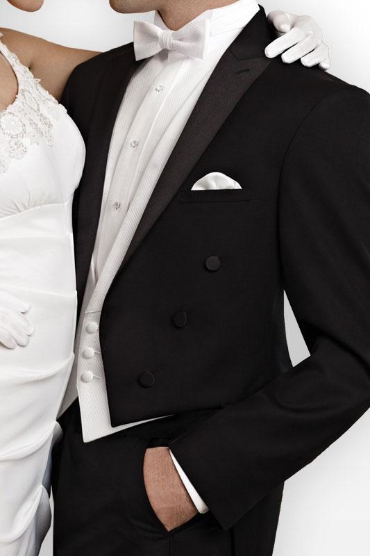 Thomas Black Tailcoat Tuxedo Jacket (Separates) by Neil Allyn