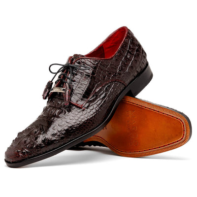 Marco Di Milano Nilo Nile Crocodile Derby Wine Shoe