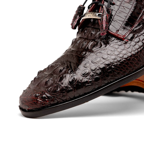 Marco Di Milano Nilo Nile Crocodile Derby Wine Shoe