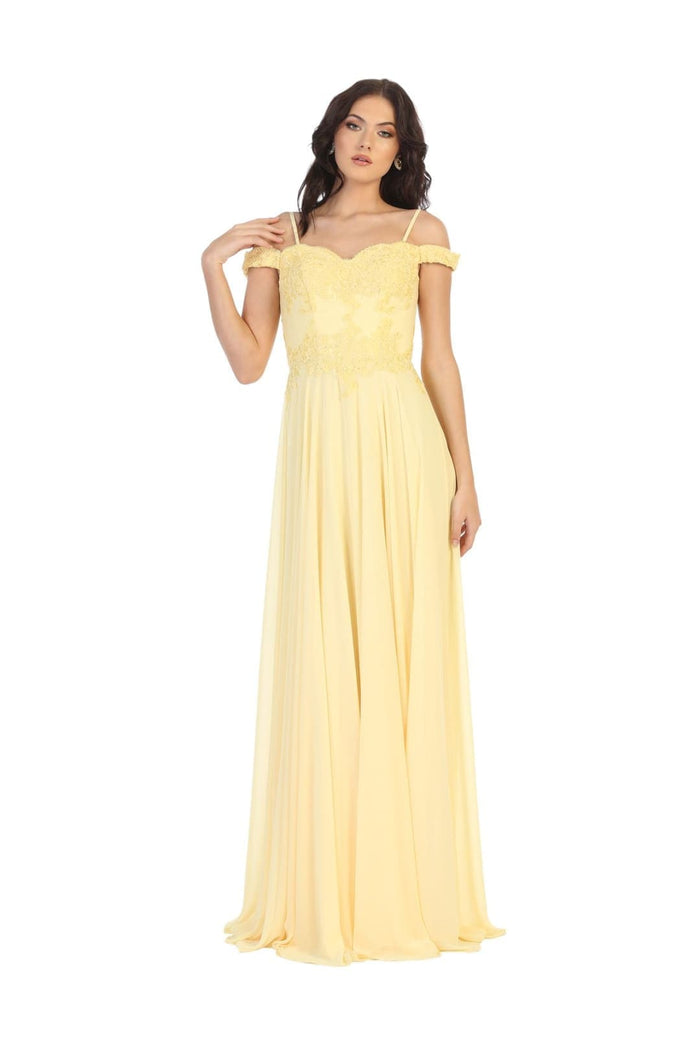 Plus Size Long Evening Gown Maxi Formal Dress for Women By May Queen MQ1644