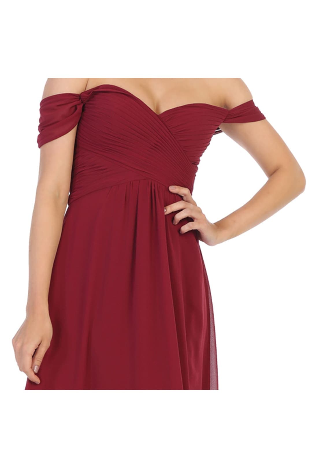 Bridesmaid Dresses Off Shoulder Evening Gown & Plus Size by MQ1711