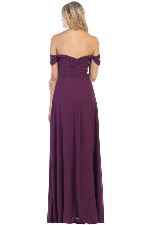 Bridesmaid Dresses Off Shoulder Evening Gown & Plus Size by MQ1711
