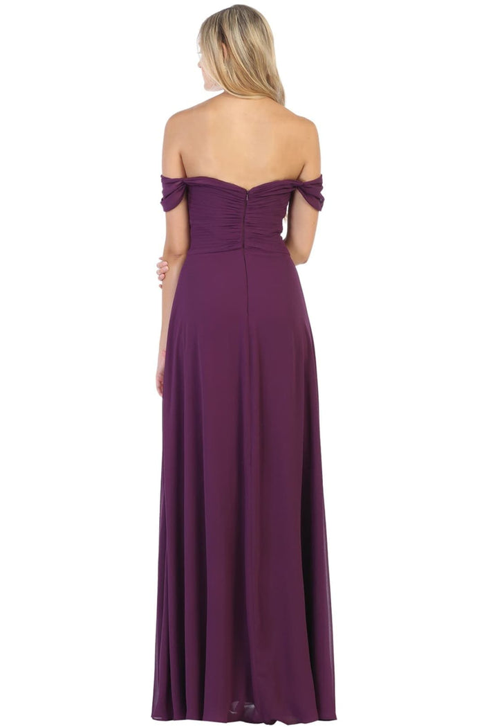 Bridesmaid Dresses Off Shoulder Evening Gown & Plus Size by MQ1711