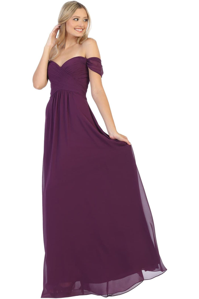 Bridesmaid Dresses Off Shoulder Evening Gown & Plus Size by MQ1711