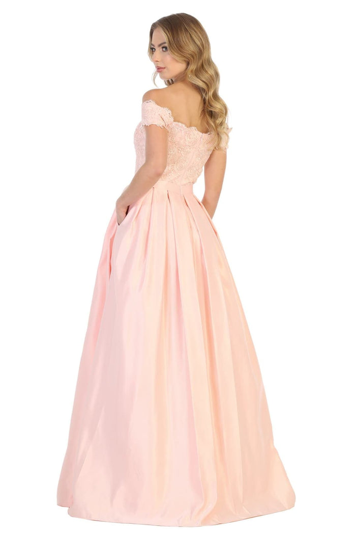 Off The Shoulder Long Ballroom Classy Dress