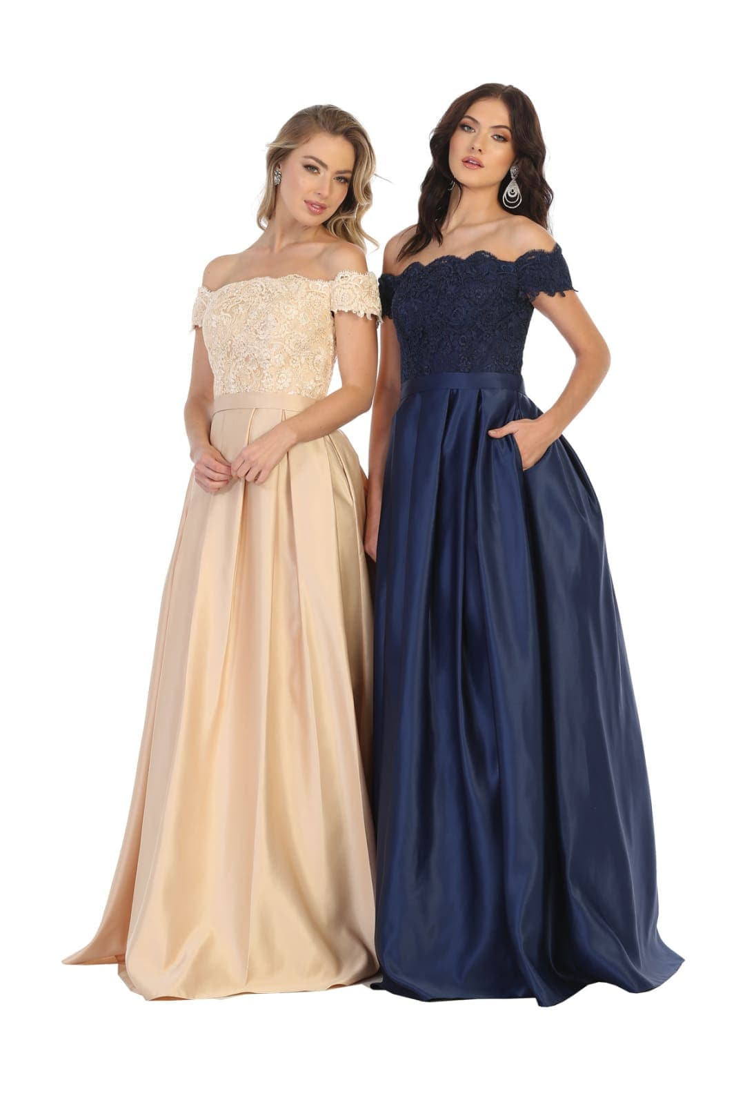 Off The Shoulder Long Ballroom Classy Dress