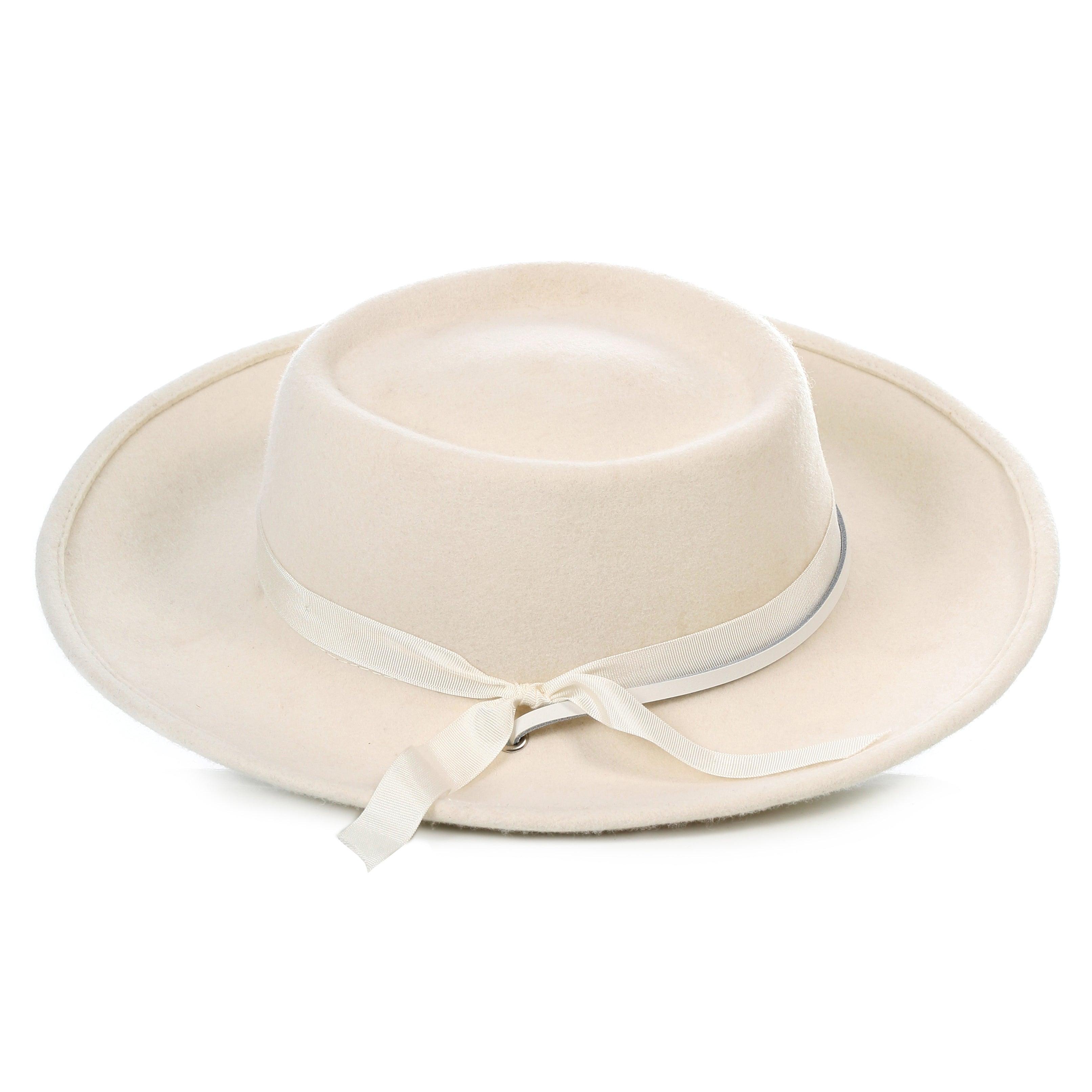 Off-White Fedora Earp Wide Brim Hat by Ferrecci