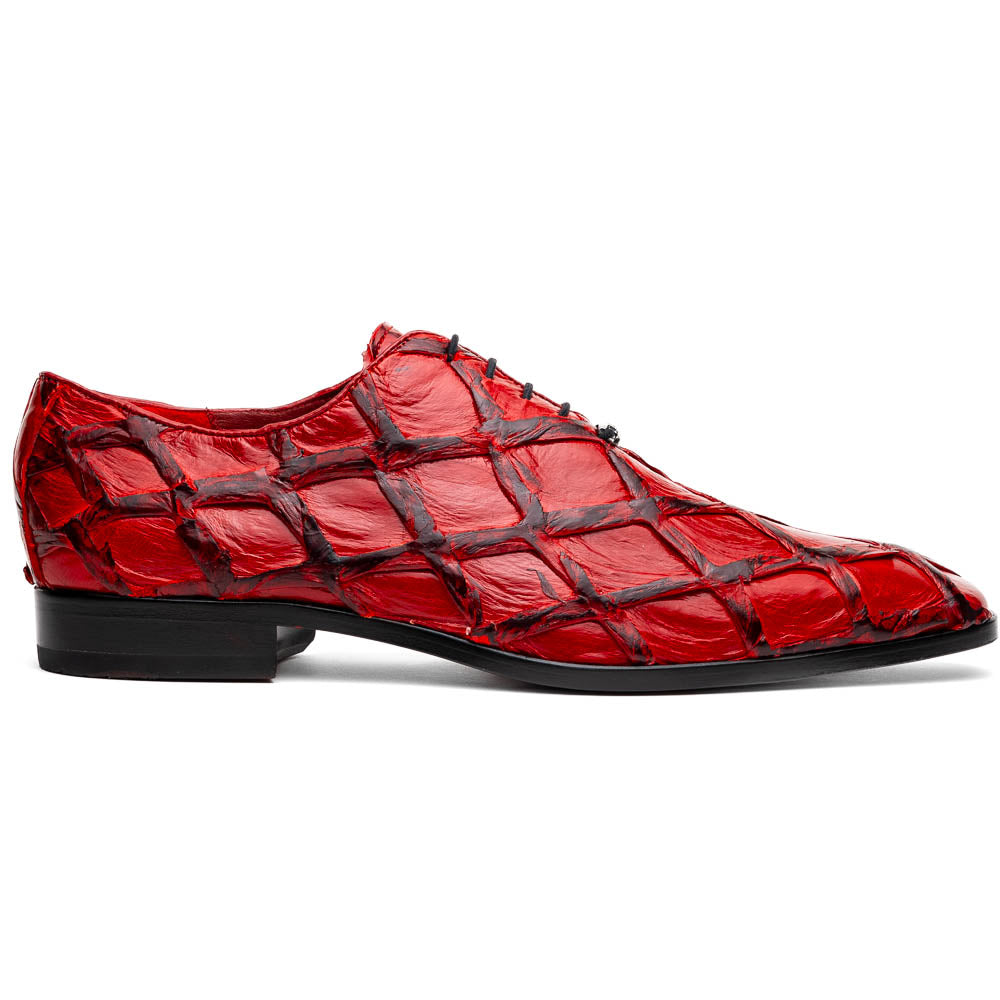 Marco_Di_Milano Olivieri Red Luxury Leather Shoe