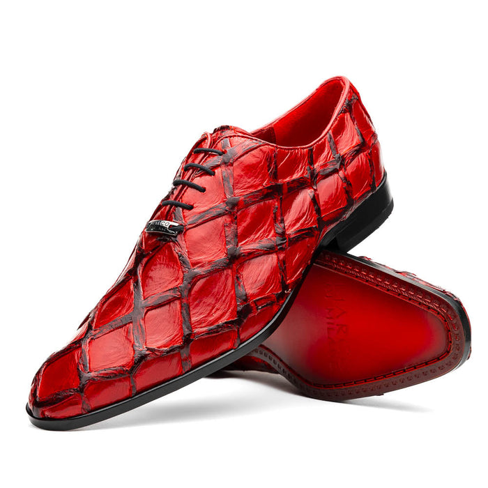 Marco_Di_Milano Olivieri Red Luxury Leather Shoe