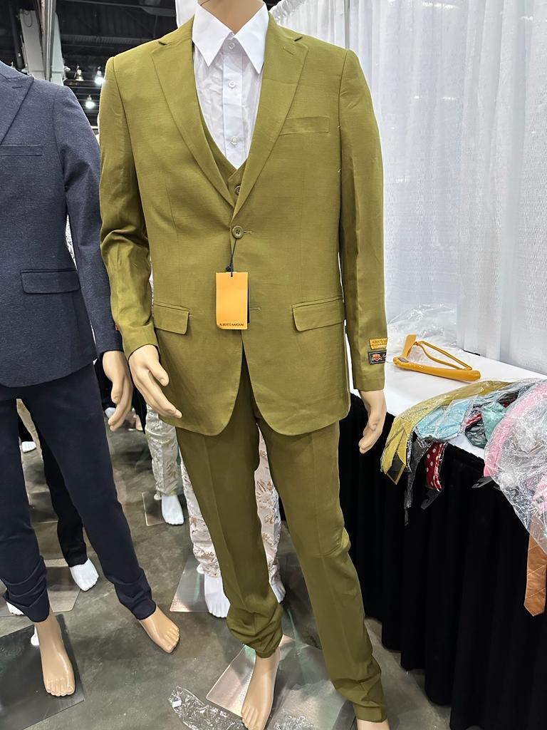 Men’s Olive Green Blazer Sport Coat - Linen Fabric Summer in pistachio sage green USA Men's Outlet