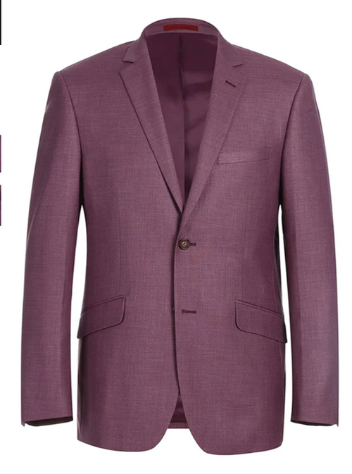 Men’s Berry Mauve Blazer – Classic 2-Button Wedding, Business and Smart-Casual Sport Coat in light purple lavender color