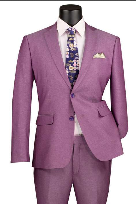 Men’s Light Purple Suit Blazer and Suit Jacket Mauve - Formal Wedding & Party Wear Coat for Business Prom and Church - USA Men's Outlet