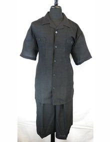 Men’s Black Walking Suit with Short - Classic Leisure and Casual Outfit USA Men's Outlet