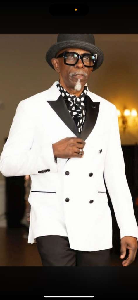 Men’s White and Black Double-Breasted Tuxedo - Modern Slim Fit Formal Suit for Weddings, Parties, and Special Occasions by USA Men's Outlet
