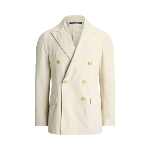 Men’s Cream Double Breasted Blazer – Ivory 6 Button Formal Wedding Sport Coat Off White color