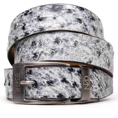 Marco_Di_Milano Domenico Belt Antique Newspaper Leather Shoe