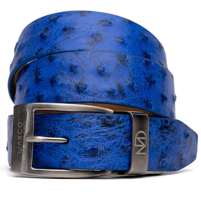 Marco Di Milano Domenico Belt Electric Blue Leather Shoe