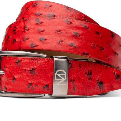 Marco_Di_Milano Domenico Belt Red Leather Loafer
