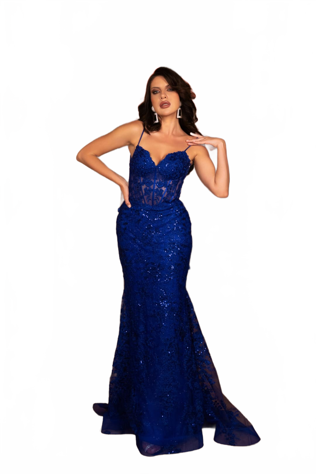 Long Gala Dress Sweetheart Mermaid Sequin Gown By Royal Queen RQ8138