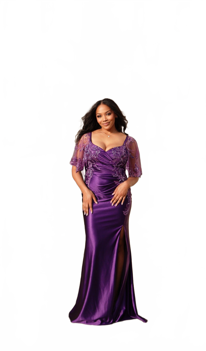 Sequin Lace Mermaid Mother of the Bride Gown By May Queen MQ2173