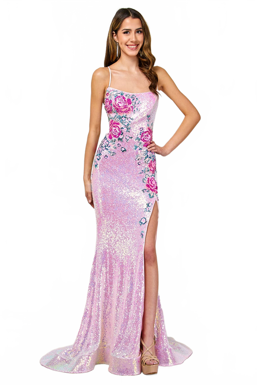 Pageant Dress Scoop Neck Mermaid Prom Gown By Amelia Couture 7060