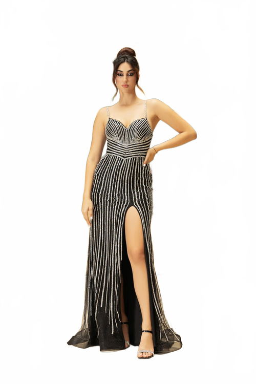 Formal Dress Sweetheart Beaded Sheath Gala Gown By Royal Queen RQ8169