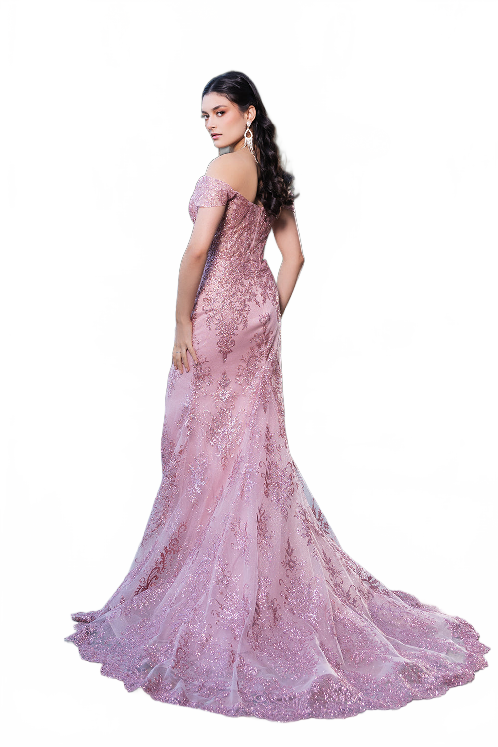 Rose Gold Quinceanera Mom Dresses Mother of the Quince Gowns by MQ2158
