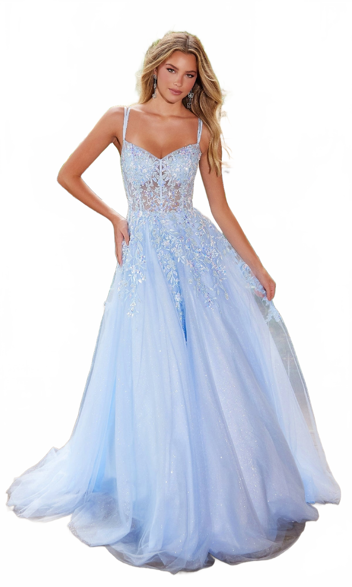 Nox Anabel H1682 Long Glitter Tulle Prom Dress