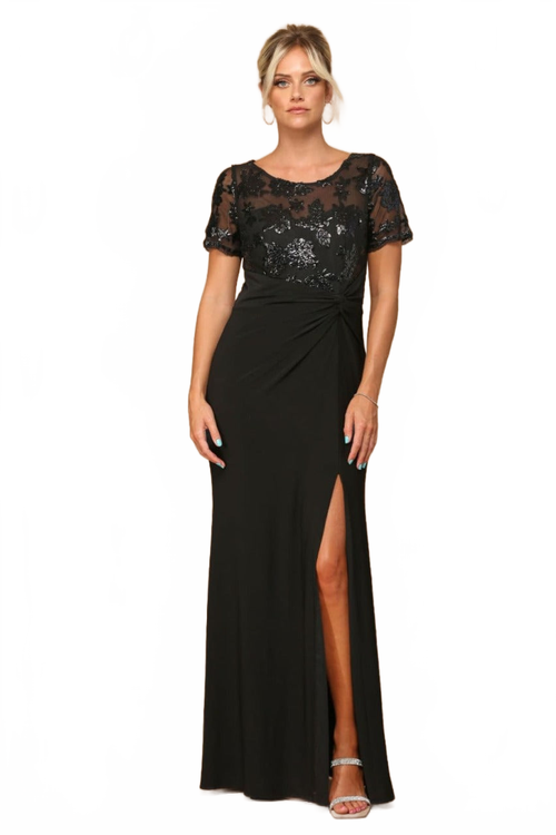 Short Sleeve Mother of the Bride Gown by Eva USA – New Collection