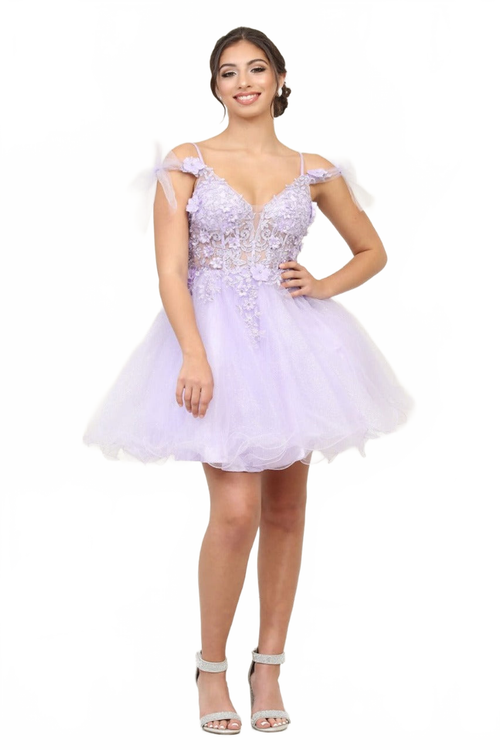Dama Dresses for Quinceanera in Lilac Style  MQ2066  Quince Outfit