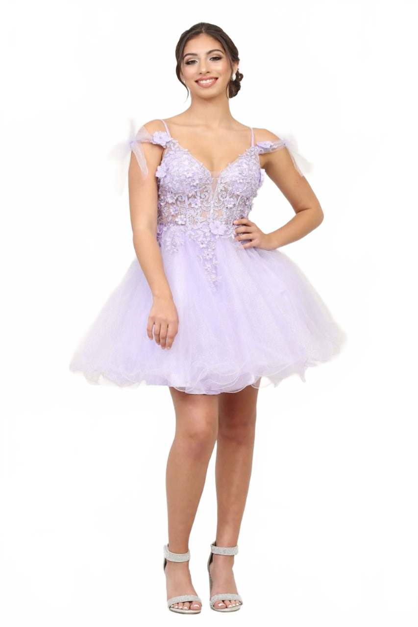 Dama Dresses for Quinceanera in Lilac Style  MQ2066  Quince Outfit