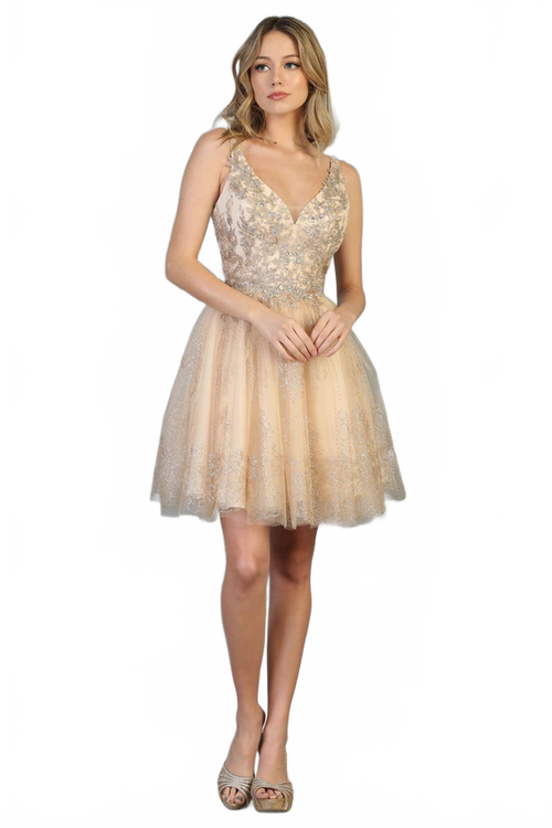 Dama Dresses for Quinceanera in Champagne Style MQ1817 Quince Outfit