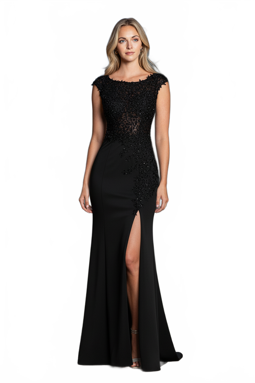 Black Quinceanera Mom Dresses Mother of the Quince Gowns Lenovia 8343
