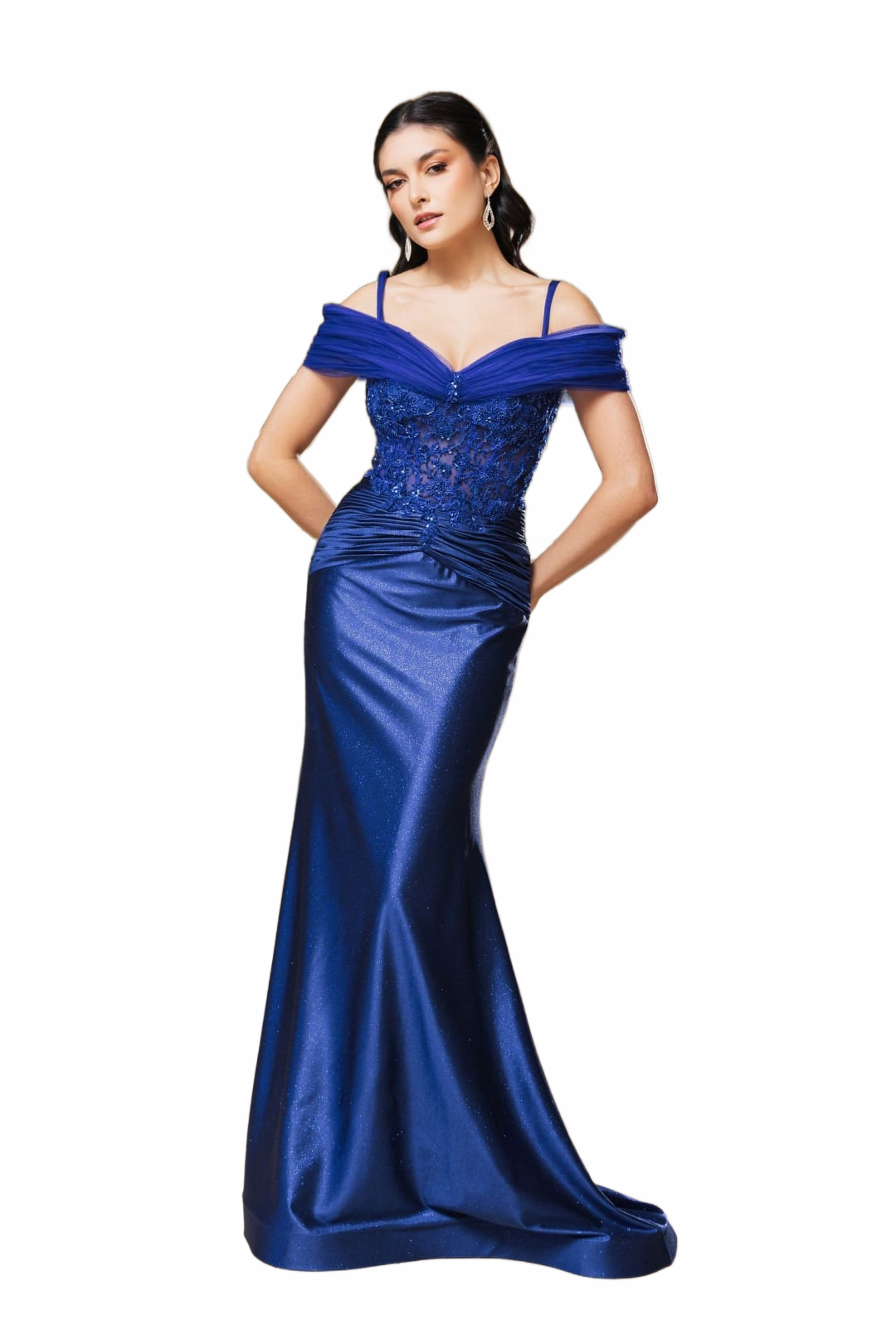 Mother Of The Bride Dress Off The Shoulder Sequin Gown By May Queen MQ2151-New Collection