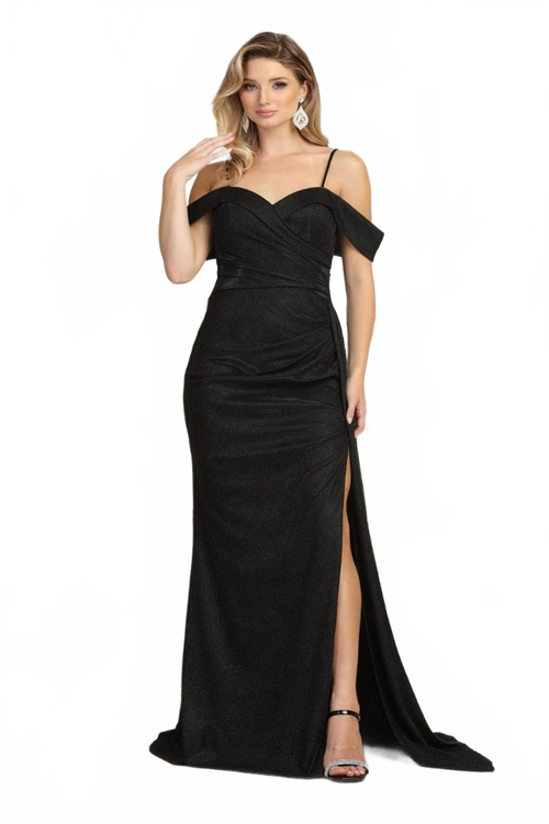 May Queen MQ2065 Sweetheart Glitter Side Panel Long Prom Dress