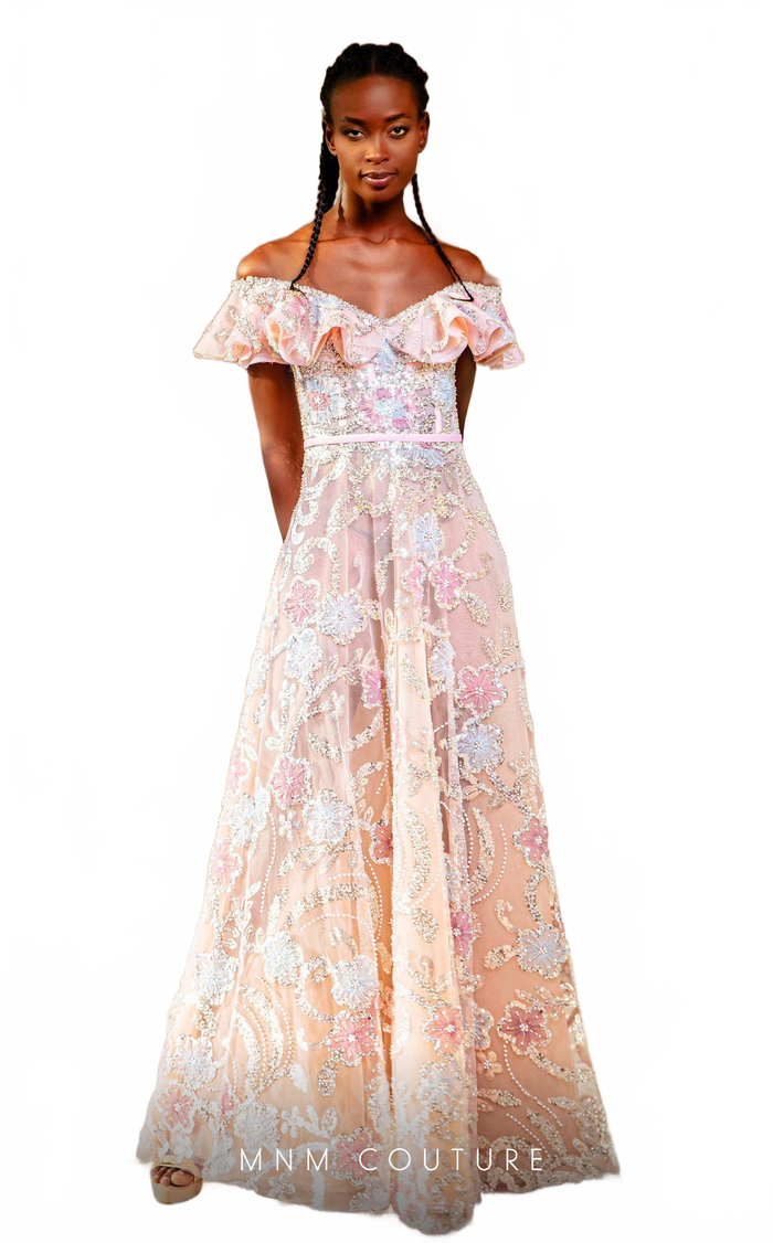 MNM Couture K4162 Pink Evening Gown