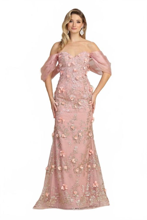 Rose Gold Quinceanera Mom Dresses Mother of the Quince Gowns
