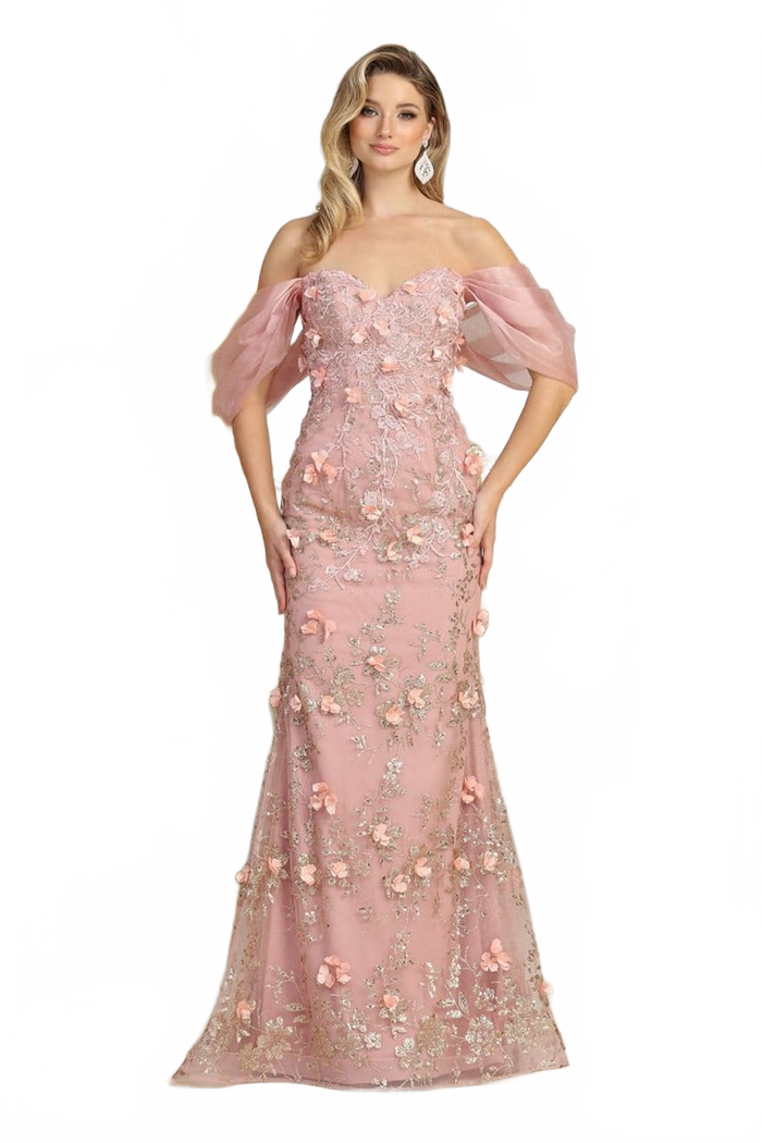 Rose Gold Quinceanera Mom Dresses Mother of the Quince Gowns