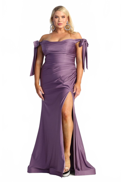 Plus Size Long Evening Gown Maxi Formal Dress for Women