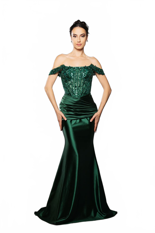 Red Carpet Dress Sequin Mermaid Prom Gown By May Queen MQ2153B