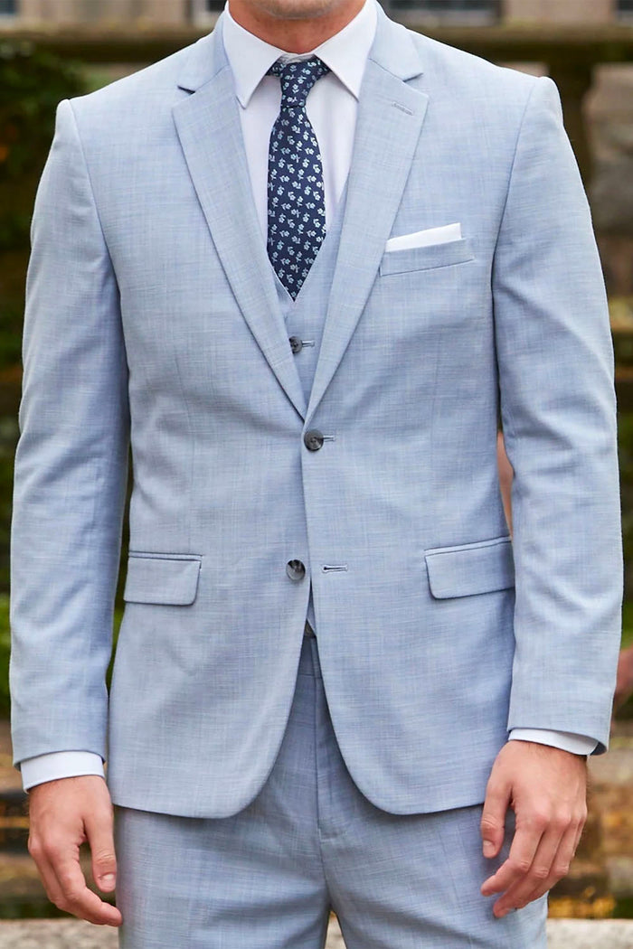 Oxford Blue Sharkskin Vest by Couture 1910