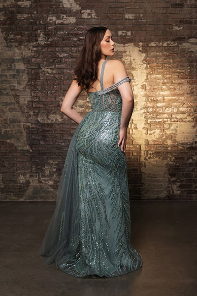 Pageant Dress Asymmetric Sheer Sides Prom Gown By Royal Queen RQ8177