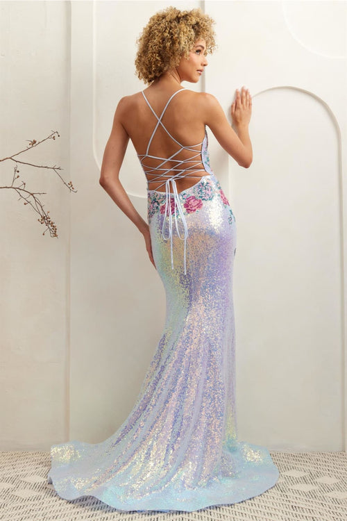 Pageant Dress Scoop Neck Mermaid Prom Gown By Amelia Couture 7060