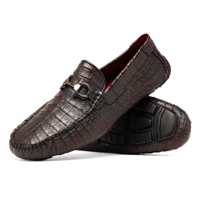 Marco Di Milano Parma Caiman Belly Bit Drivers Black Cherry