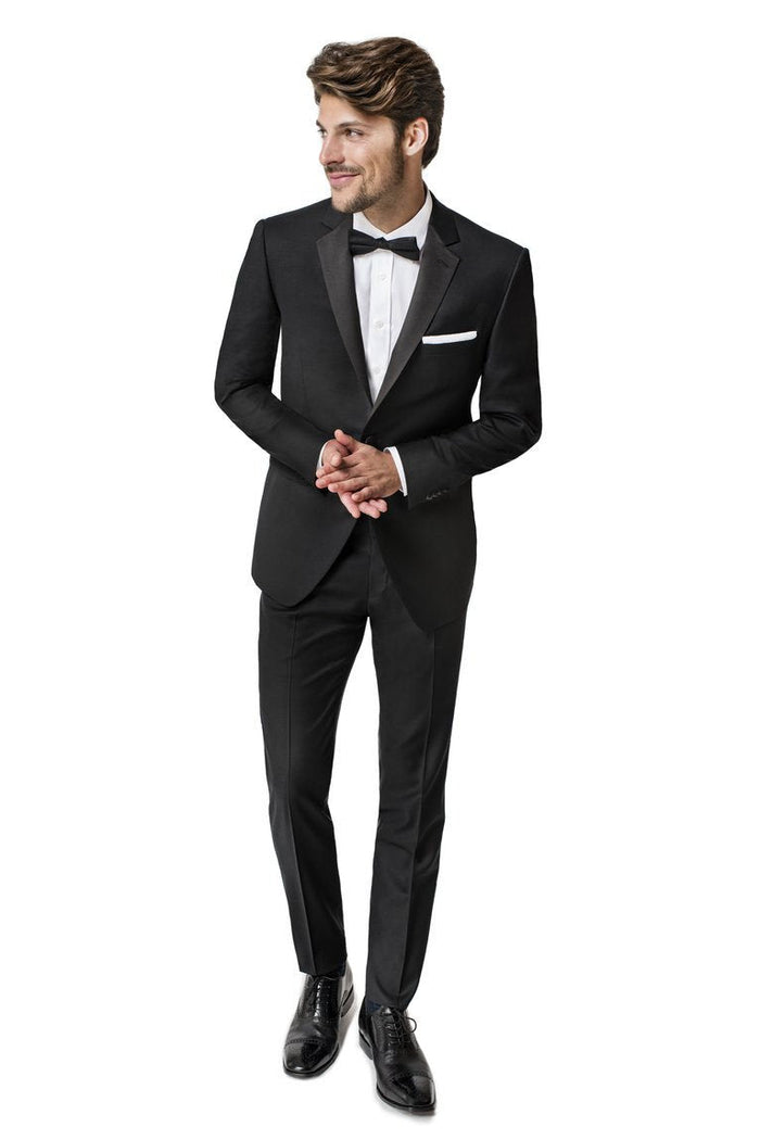 Rocco Black 2-Button Notch Tuxedo (2-Piece Set) by Paul Betenly